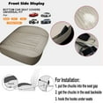 thumbnail image 4 of TIANLAIMEI Car Seat Cover Front Bottom Cover Full Surround Leather Cushion Pad Mat Protector, 4 of 7