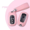thumbnail image 3 of for Honda Key Fob Cover, Hard ABS Plastic Soft Coating Key Fob Case Compatible with 2022 2023 Honda Civic Accord Jade Honda Pilot CR-V XR-V HR-V City Accessories with Keychain (Pink), 3 of 9