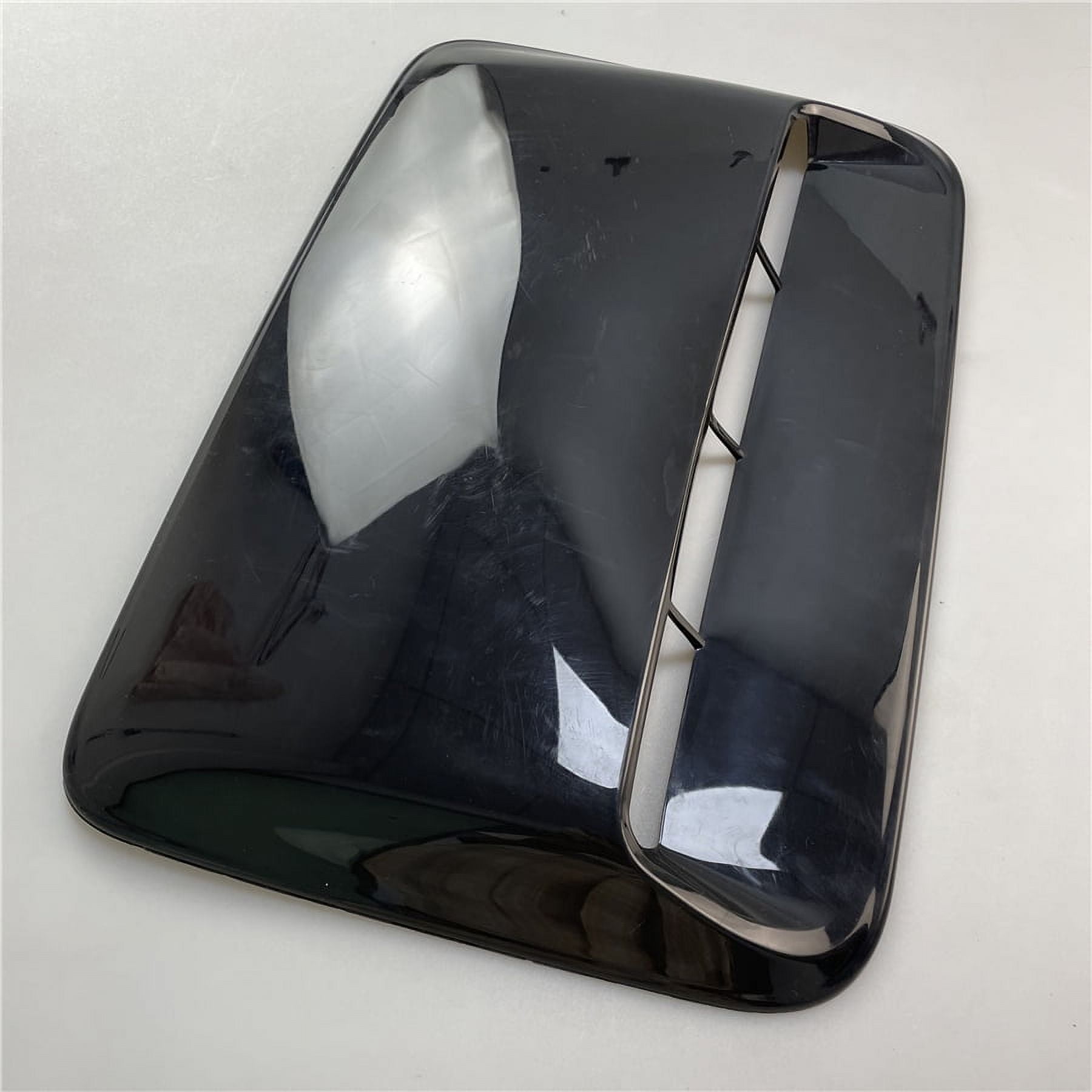 Zyutaosan Glossy Black Abs Car Air Flow Intake Hood Scoop Vent Bonnet Decorative Cover Universal