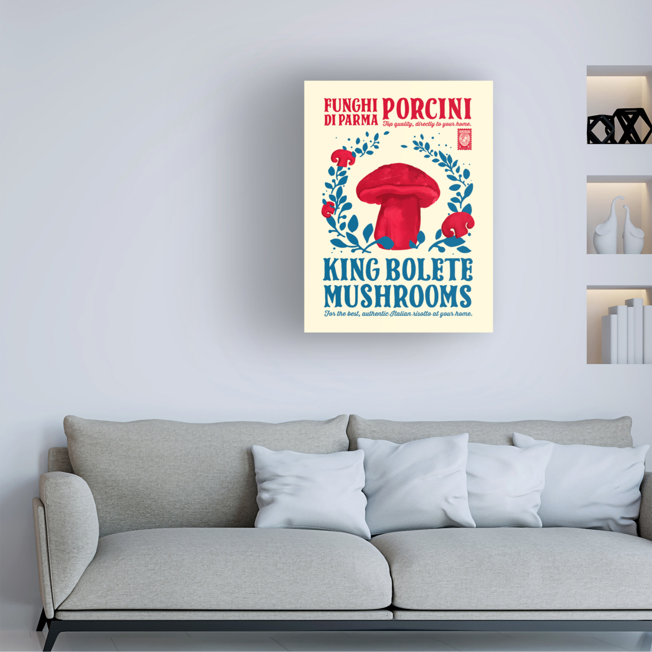 Trademark Fine Art Dionisis Gemos  Porcini kitchen print Canvas Wall Art
