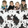 thumbnail image 4 of Cow Print Blanket Soft Warm Twin Blankets and Throws Bedding Fleece Blanket Cozy Flannel Black Bed Blanket Couch Sofa Throw Blanket Gift for Valentine Mother Father Couple 60x80 inch, 4 of 6
