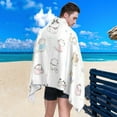 thumbnail image 5 of Coolnut Cute Cartoon Cat Beach Towel Quick Dry Absorbent Bath Towels Sandproof Lightweight Towel for Gym Yoga Sports Swimming - 31x71in Washcloth Gift, 5 of 7