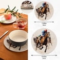 thumbnail image 3 of Horse and Person Trivet Mats Pot Holders Cotton Woven Non-Slip Heat Resistant for Hot Pots Pans Pats for Cooking Baking Set of 2, 3 of 7