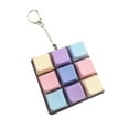 thumbnail image 4 of Keyboard Fidget Keychain 9 Key Clicker Sensory Toy Portable PVC Cube for Teens Adults Office Home, 4 of 9
