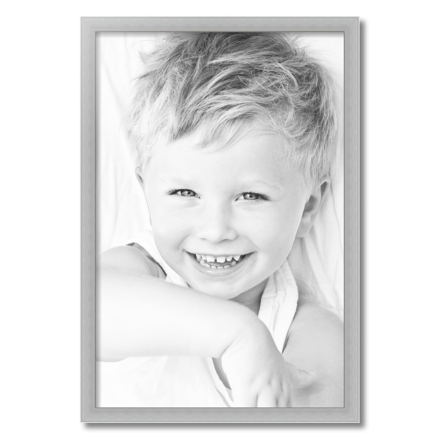 ArtToFrames 20x30 inch Satin Black Picture Frame with 2 Inch Single Super  White Mat, SingleMat-FRBW26079-20x30-61