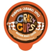 Crazy Cups Pumpkin Caramel Spice Coffee Pods, Medium Roast, 22 Count For Keurig K Cup Machines