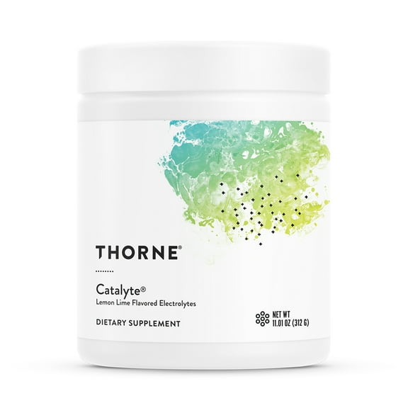 THORNE - Catalyte - Electrolyte Replenishment and Energy Restoration Supplement* - No Artificial Sweeteners - NSF Certified for Sport- Lemon Lime - 11.01 Oz