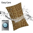 thumbnail image 6 of Pofeuu Snake Skin Print Polyester Microfiber Plush Pillowcases, Super Soft and Cozy Pillow Case Covers with Envelop Closure（Pillow core not included）-14"x20", 6 of 6