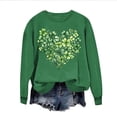 thumbnail image 2 of St. Patrick's Day Sweatshirt for Women Shamrock Balloon Bouquet Graphic Print Crewneck Long Sleeve Classic Fit Festive Party Holiday Pullover Clothes, 2 of 7