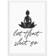 thumbnail image 1 of Cartel de baño divertido, impresiones en lienzo y carteles, Let That Shit Go Quote, arte de baño, pintura de pared para hombres, decoración de baño, 20x30cm TUNC Sencillez, 1 of 5