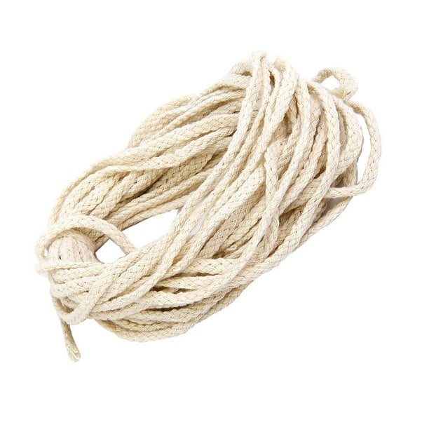 Xuanheng 5pcs 10m 5mm Diameter Natural Cotton Rope String Cord Twine Sash Craft Beige As Described