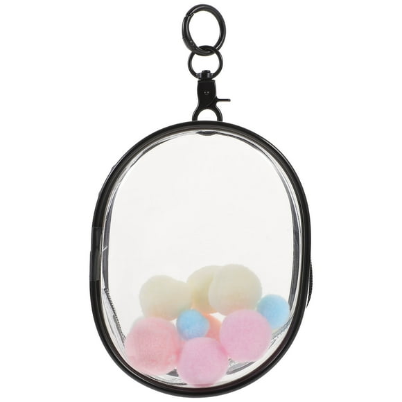 SHISUYAN 1 Ensemble Sac de Rangement pour Poupée en PVC Transparent pour Usage Portable et Élégant Noir Petite Taille