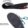 thumbnail image 2 of Height Increase Insole Invisible Heightening Template Air Cushion Shoe Inserts Variable Height Insoles Adjustable Cut Foot Pad, 2 of 5