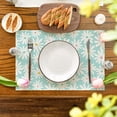 thumbnail image 5 of Light Blue Daisy Flowers Summer Placemats Set of 4 12x18h Seasonal Spring Table Mats for Party Kitchen Dining ration, 5 of 7