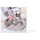 thumbnail image 5 of Llavero lindo, Colgante para coche de llavero de zorrito peludo - negro y gris, 5 of 5