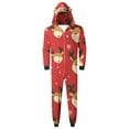 thumbnail image 2 of Odeerbi Christmas Onesie Pajamas for Family Holiday Sleep Jumpsuit Long Sleeve Family Christmas Pajamas Matching Sets Dad Printed Loungewear Jumpsuit Sleepwear Xmas PJs Set Red, 2 of 7
