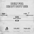 thumbnail image 2 of BalanceFrom Olympic Bar for Weightlifting and Power Lifting Barbell, 700-Pound Capacity, 2 of 6