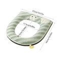 thumbnail image 3 of YgkuHd Toilet Seat Covers for Bathroom, Thickened Universal Toilet Seat Cushion Sitting Toilet Cover Warm Version Washable Toilet Seat Cushion Household Toilet Collar (Green), 3 of 6