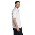 thumbnail image 2 of Hanes Cotton-Blend Men`s Jersey Polo, 6XL, White, 2 of 4