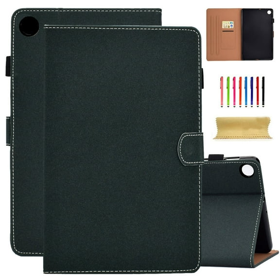 Decase Tablet Shell for Samsung Galaxy Tab A8 10.5 inch 2022 SM-X200/SM-X205/SM-X207,Slim Lightweight Tri-Fold Stand Anti-Scratch Tablet Cover with Anti-Slip Strips & Wallet Card Slot,Green