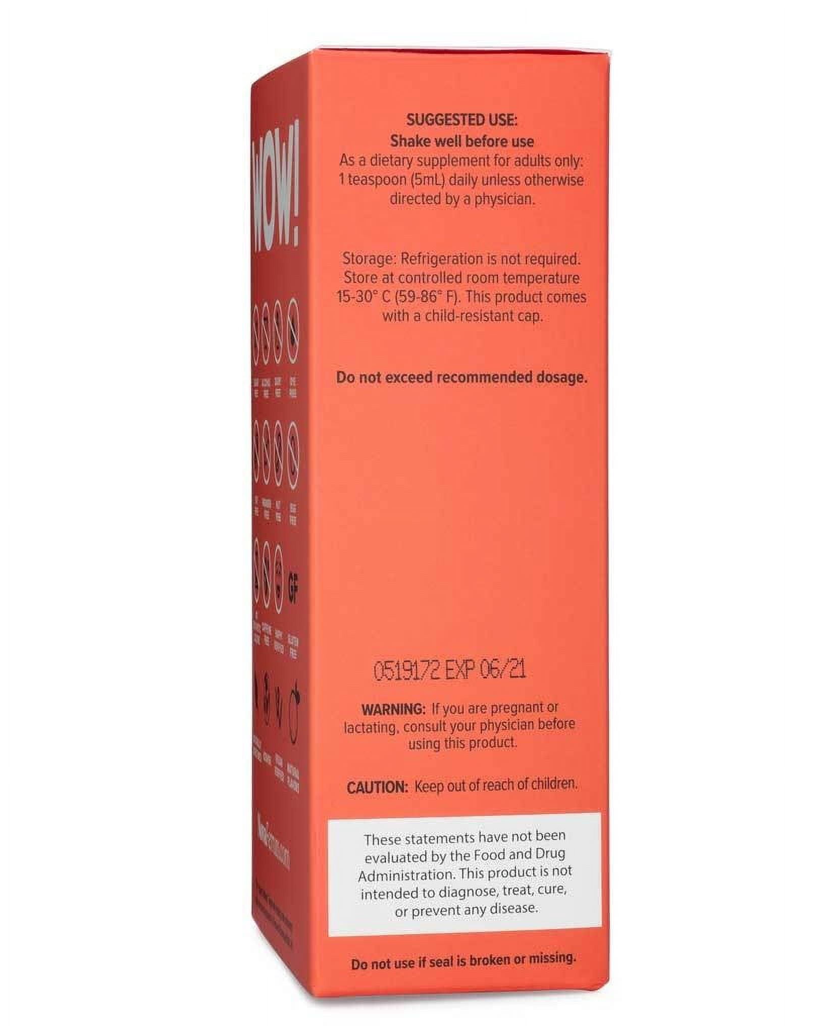 NovaFerrum Raspberry Grape 125 Liquid Iron Supplement, 6 Fl. Oz.