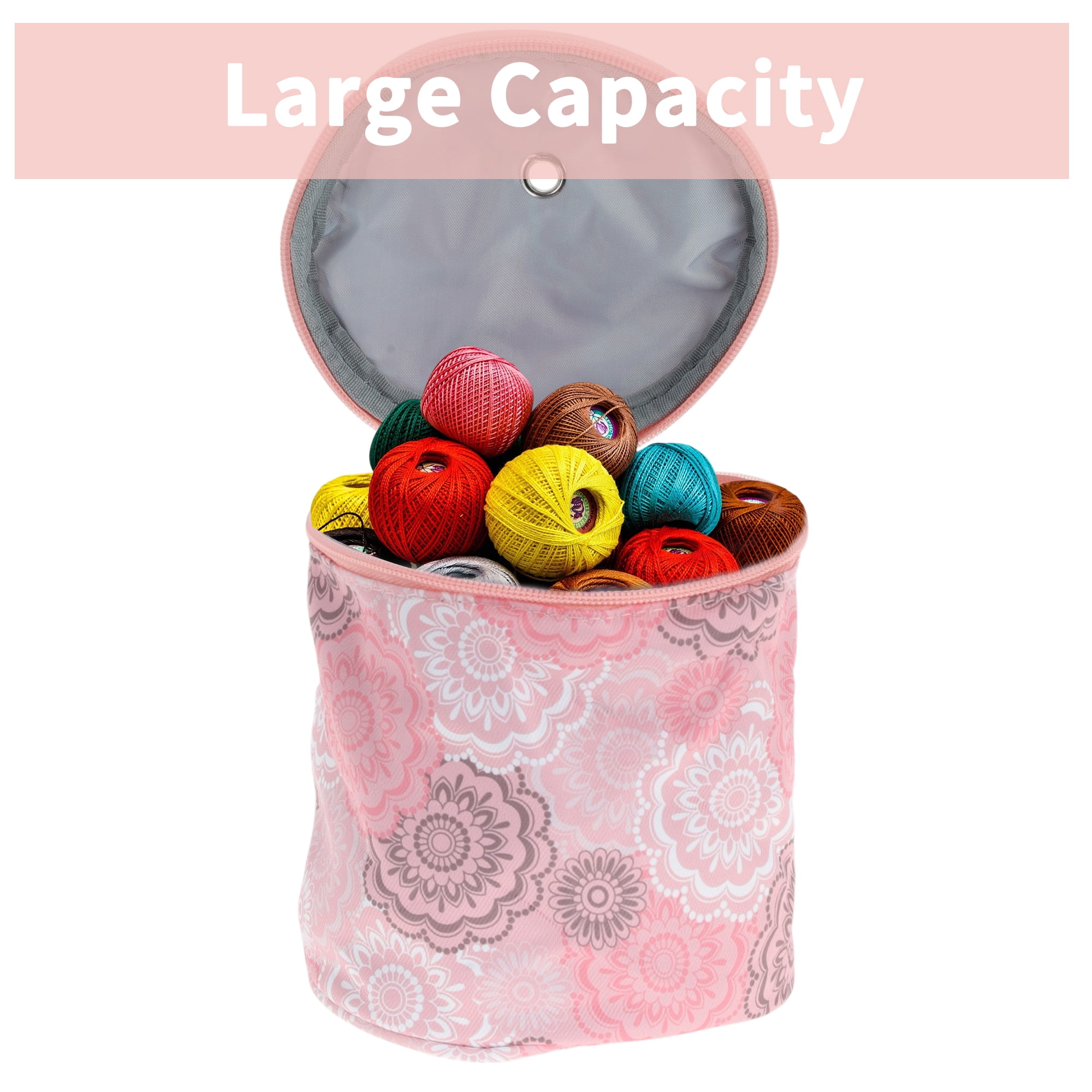 Unique Bargains Small Yarn Bag Knitting Bags Yarn Storage Organizer Crochet Tote