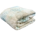 thumbnail image 6 of Serafina Home Decorative Home Decor Ocean Life Coastal Throw Blanket: Soft Plush Velvet Fleece Calming Hues of Blues Greens Beige White Relax Beach Sunset Words, Accent with Shells and Coral, 6 of 11