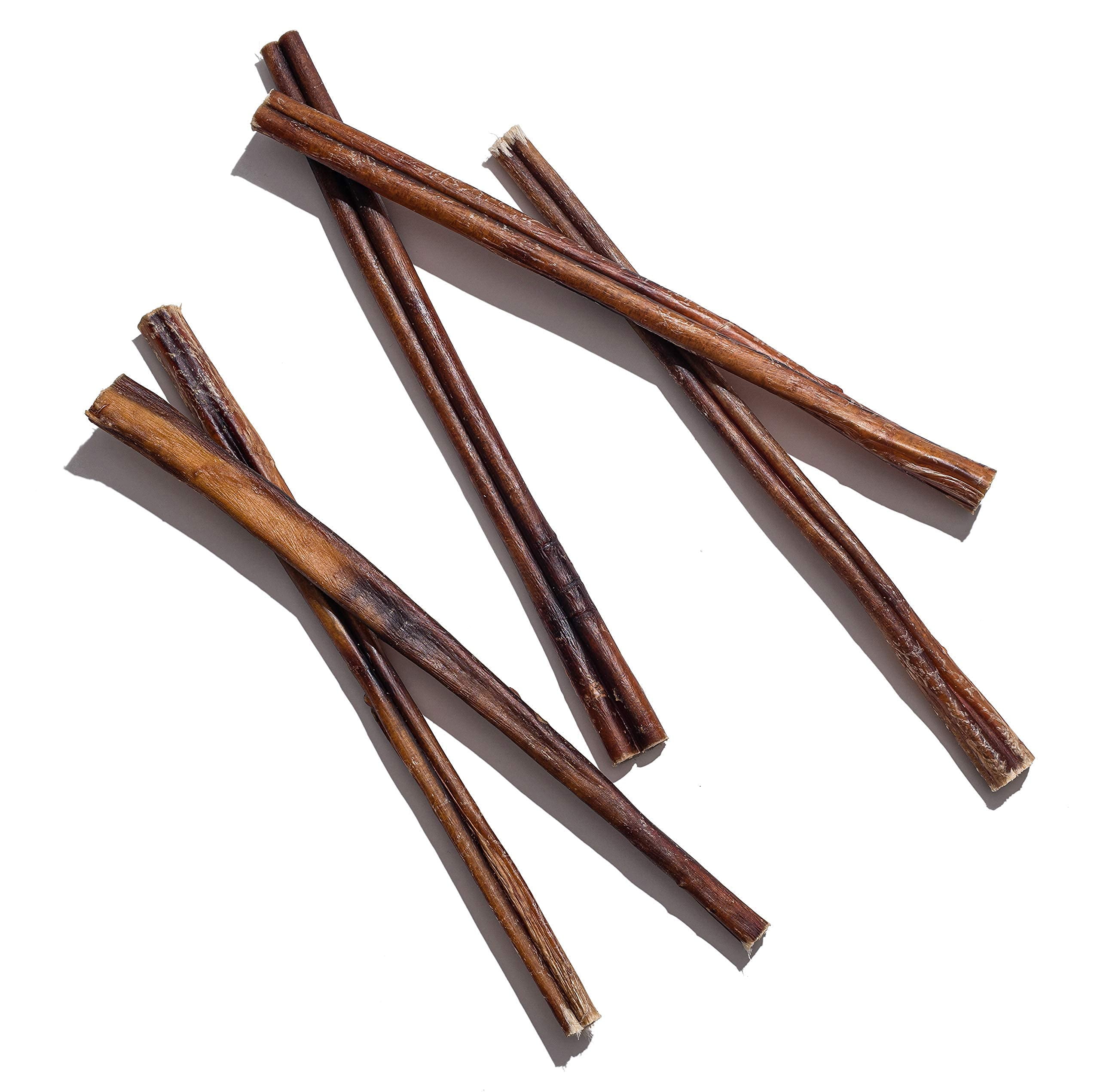 Jack&Pup 12" Thick Bully Sticks for Large Dogs, Single Ingredient Dog Chews, 10 pack