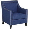 thumbnail image 2 of Studio 55D Flynn Navy Blue Upholstered Armchair, 2 of 9