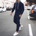 thumbnail image 2 of Wyzesi Swim Pantsuit Men Set Built In Bra Male Autumn and Winter Suits Long Sleeved Warm Line Color Matching Top Trousers Two Piece Adjustment Set Plus Overall Pantsuit Pantsuit Pajama Set, 2 of 6