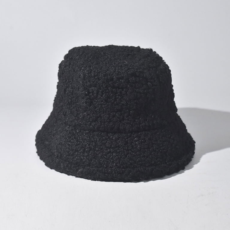 EXCELLENT Vintage Women’s Black Faux Fur Winter Bucket Hat $_10.JPG main image 2