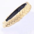 thumbnail image 2 of DIGUAN Headband Synthetic Hair Plaited Headband Braid Braided With Teeth Hair Band Accessories for Women Girl Width 1 Inch (Light Honey Blonde), 2 of 5