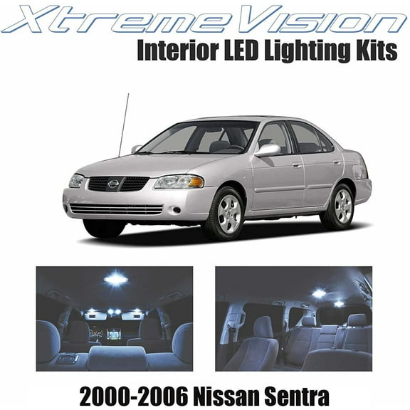XtremeVision Interior LED for Nissan Sentra 2000-2006 3 Pieces Cool White Interior LED Kit   Installation Tool