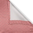 thumbnail image 4 of Ambesonne Abstract Window Valance, Monochromatic Square Motif, 54" X 12", Vermilion White, 4 of 5
