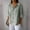 #3Gray, variant on Womens Linen Shirt Button Down V Neck Solid Dressy Blouse 3/4 Sleeves Casual Loose Fit Tunic Tops Summer T Shirts