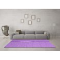 thumbnail image 3 of Ahgly Company Indoor Square Abstract Purple Contemporary Area Rugs, 5' Square, 3 of 4