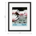 thumbnail image 6 of Snap - 11"x14" Wall Picture Frame - Single White Mat - Matted for 8"x10" Photo - Black, 6 of 12