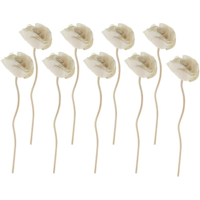 VOSAREA 9pcs Diffuser Sticks Aromatherapy Rattan Flowers Room Aroma Sticks Essential Oil Diffusers Rattan Fragrance Tools