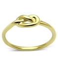 thumbnail image 1 of Alamode TK630G-6 Bague en Acier Inoxydable Or IP pour Femmes Sans Pierre - Taille 6, 1 of 1