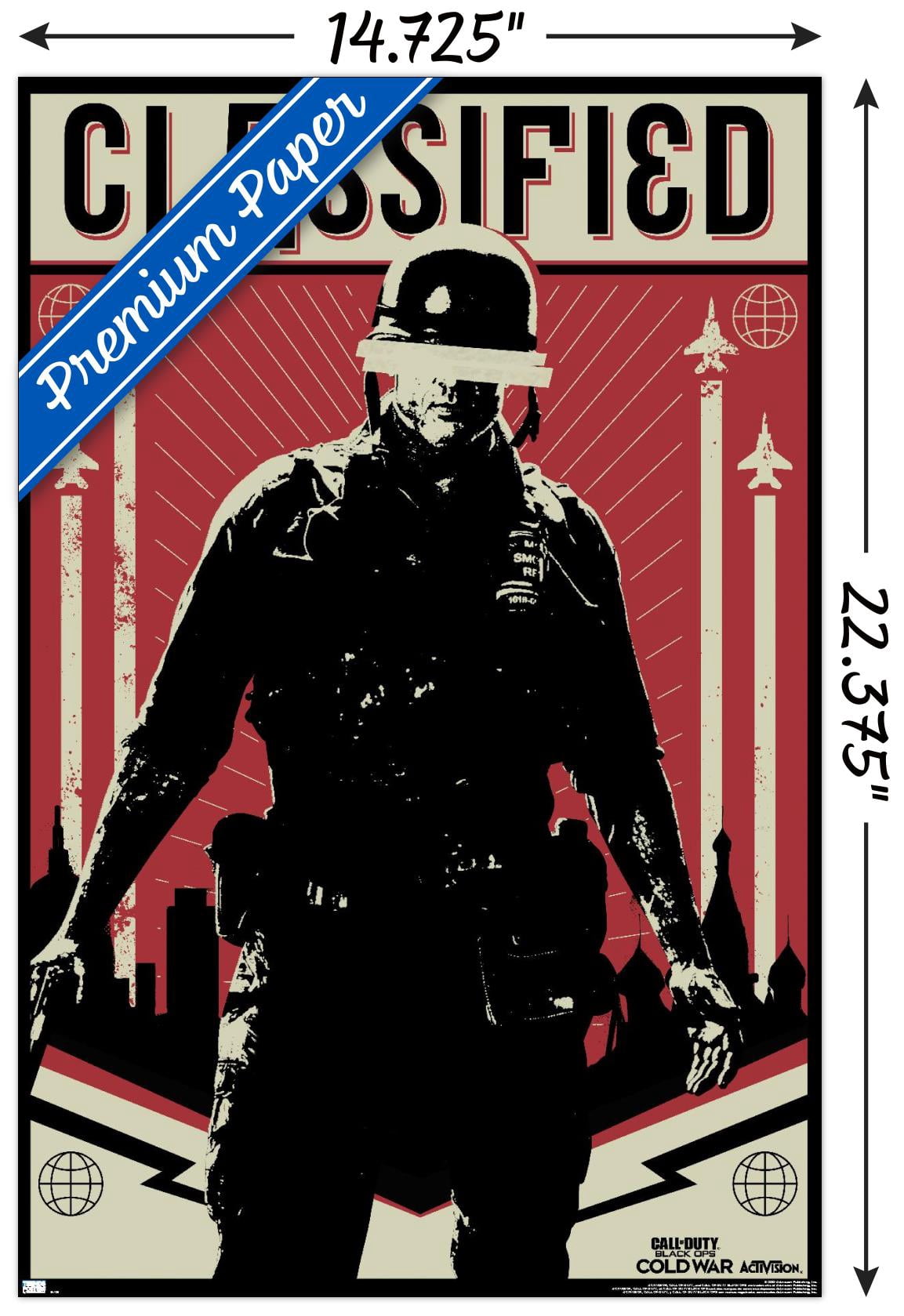 Call of Duty: Black Ops Cold War - Classified Wall Poster, 14.725" x 22.375"