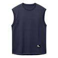 thumbnail image 7 of USNSM (M-5XL) Mens Big and Tall Workout Tank Tops Cotton Cut Off Sleeveless Muscle Shirts Gym Athletic Running T Shirt Blue M, 7 of 7