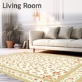 thumbnail image 2 of ODIKA 4'x6' Machine Washable Non-Slip Area Rug, Garden Flair High Traffic Rug, Ivory, 48339, 2 of 7