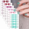 thumbnail image 5 of Buy 2 Get 1 Free Semi Cured Gel Nail Strips, Red Glitter Ombre Nail Wraps, Long Lasting Nail Stickers for DIY Manicure, Salon-Quality Nail Art Decals for Women, 5 of 10