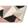 thumbnail image 4 of Well Woven Walker Pink Boxes 3D Textured Shag Runner Rug 2'7" x 9'10", 4 of 8