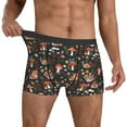 thumbnail image 3 of Mens Underwear Boxer Briefs - Mushroom With Snails Comfort Breathable men's boxer briefs with Flex Waistband, 3 of 7