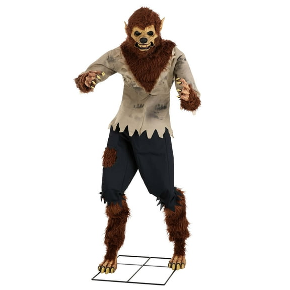 Feral Animated Werewolf Decoration