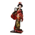 thumbnail image 5 of Ethnic Japanese Geisha Dolls Oriental Doll Decorative Traditional Statues Asian Folk for Home Store Office Desktop style F, 5 of 9