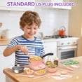 thumbnail image 2 of 42 PCS Kids Cooking Set Real for Ages 8-12, Real Mini Kitchen Tools with Stove Burner & Safe Knife, Montessori Cooking Toys for Boys & Girls, Easy Beginner Cooking Gift – pink, 2 of 10