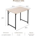 thumbnail image 3 of Computer Desk,Home Office Desk Writing Study Table Modern Simple Style PC Desk with Metal Frame for Home Office, 3 of 6