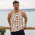 thumbnail image 5 of Rocae Hot Dog Pizza for Men's Workout Tank Top Men's Running Tank Top Dry Fit Athletic Workout Tank TopsX-Large, 5 of 9